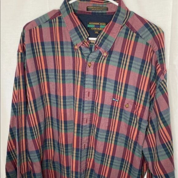 Alexander Julian Plaid Shirt Button Down - Picture 1 of 5